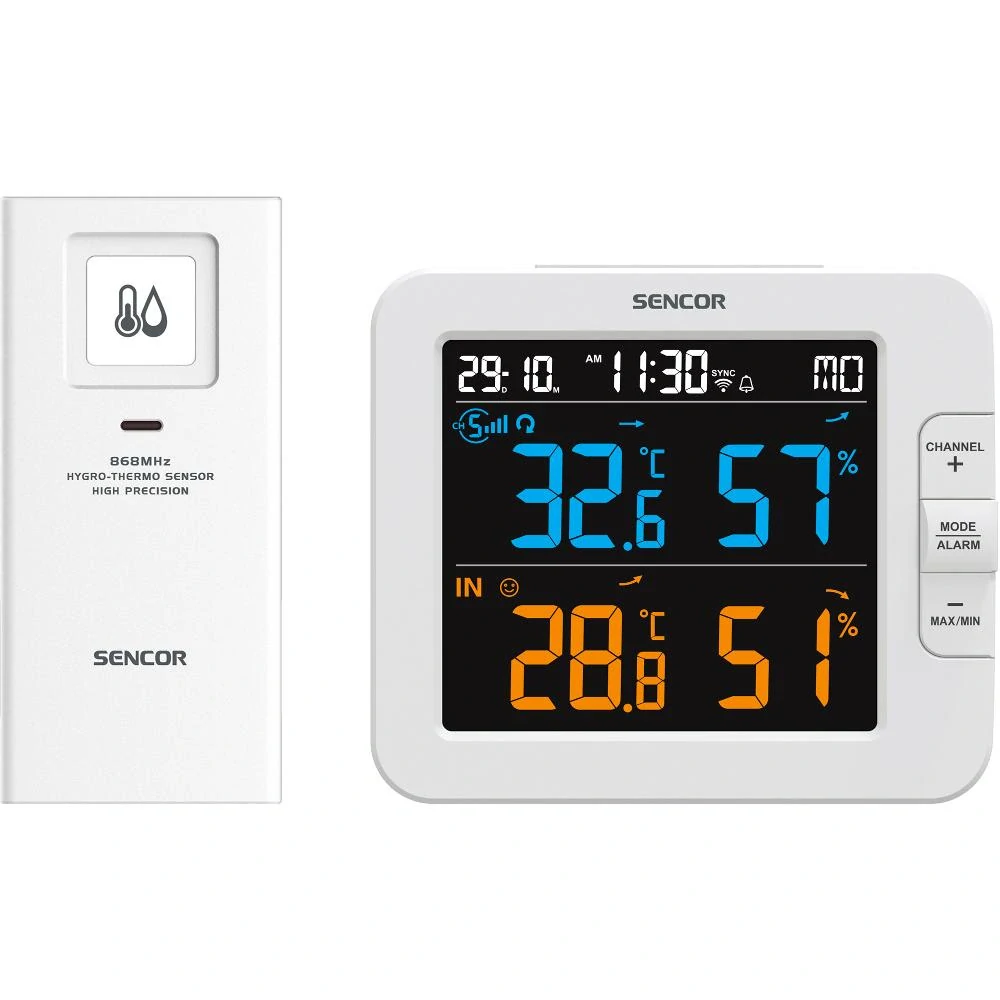SWS 8600 SH MĚŘÍCÍ STANICE SENCOR Meteostanice