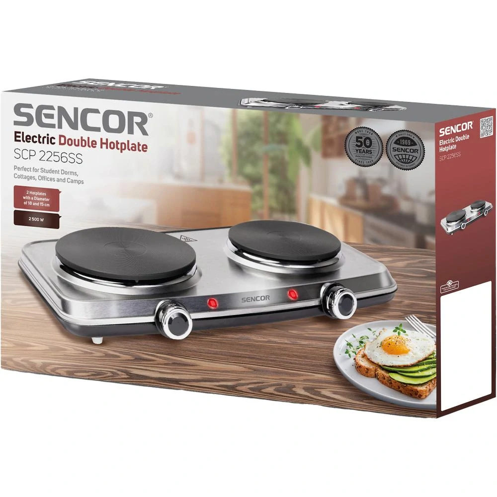 SCP 2256SS vařič dvouplotýnkový SENCOR