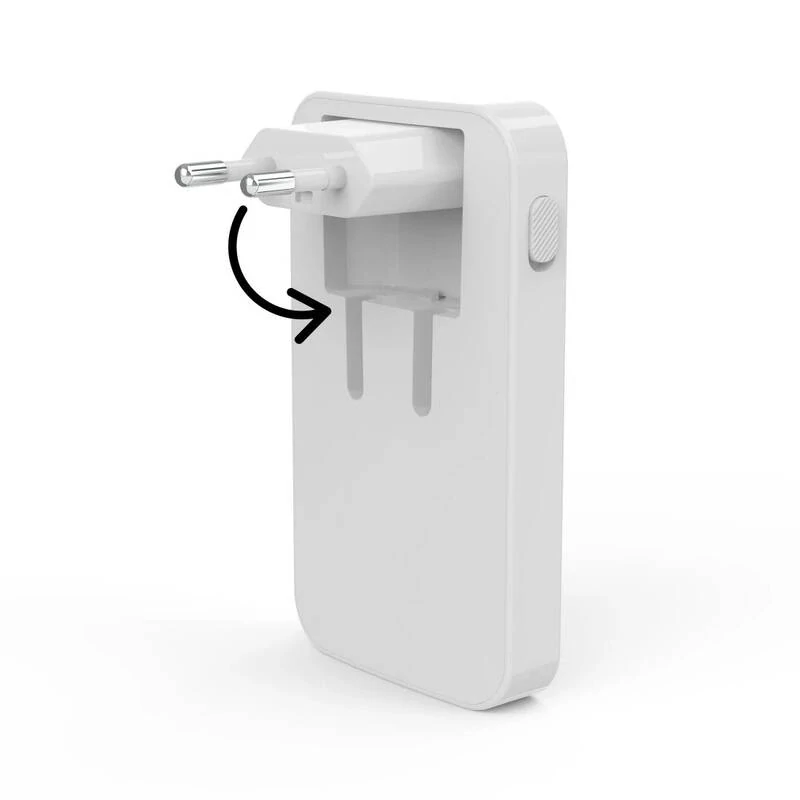 Hama rychlá USB nabíječka GaN 2x USB-C + USB-A, PD/QC 65 W, plochá, skládací