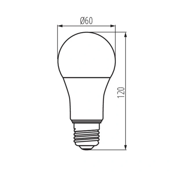 Světelný zdroj LED IQ-LEDDIM A60 IQ-LEDDIM A6013,6W-NW