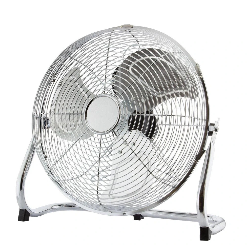 Podlahový ventilátor 45cm, 3 rychlosti, chrom, 140 W