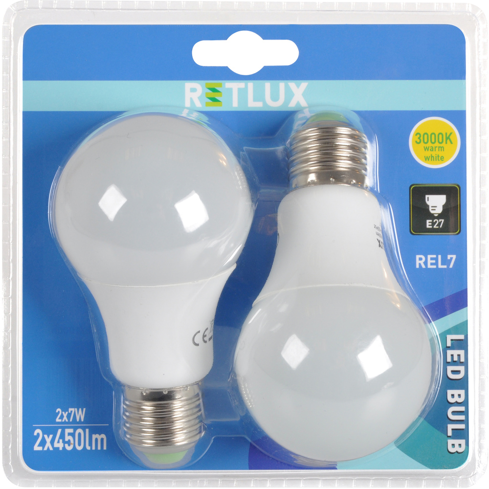 REL 7 LED A60 2x7W E27 RETLUX