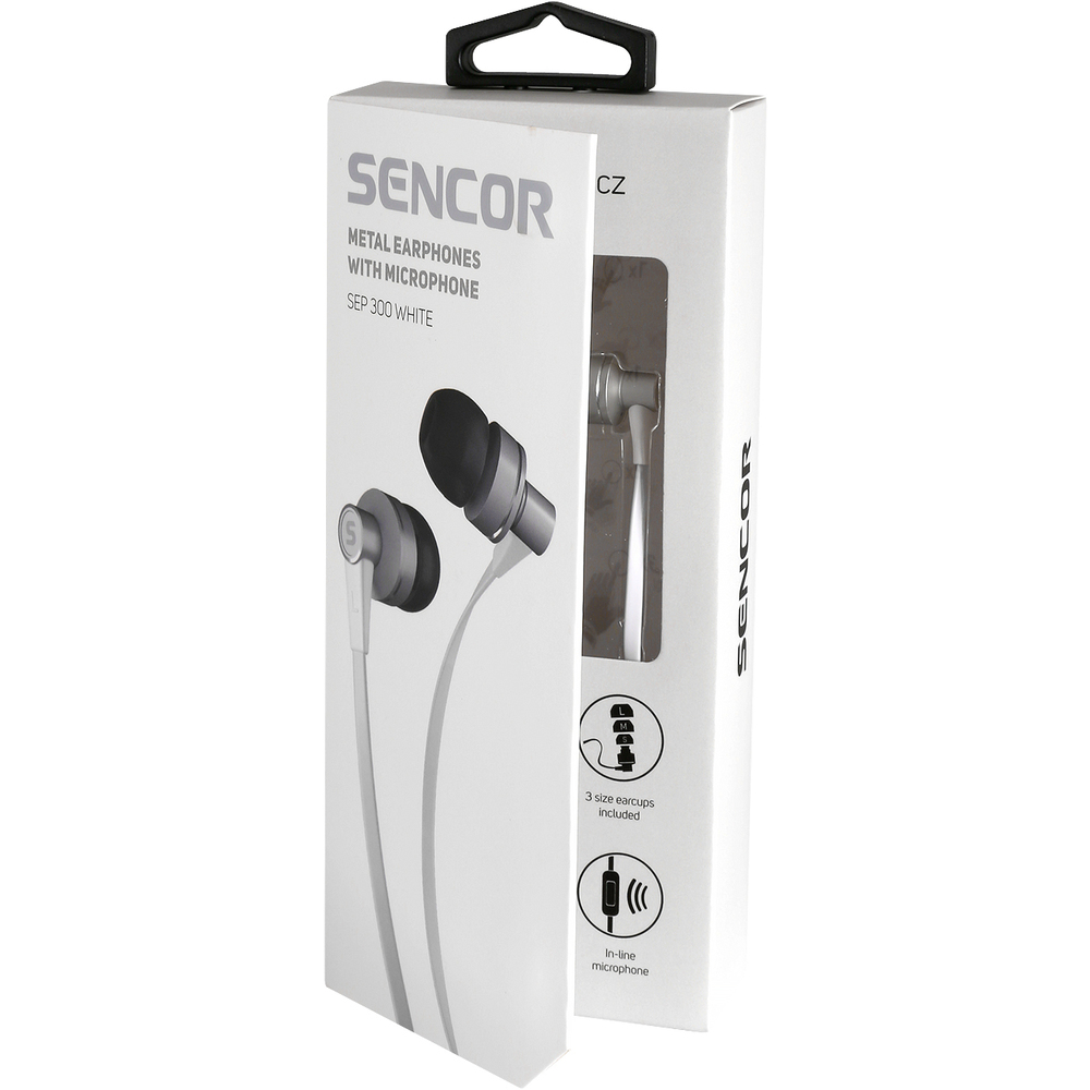 SENCOR SEP 300 MIC WHITE SLUCHÁTKA
