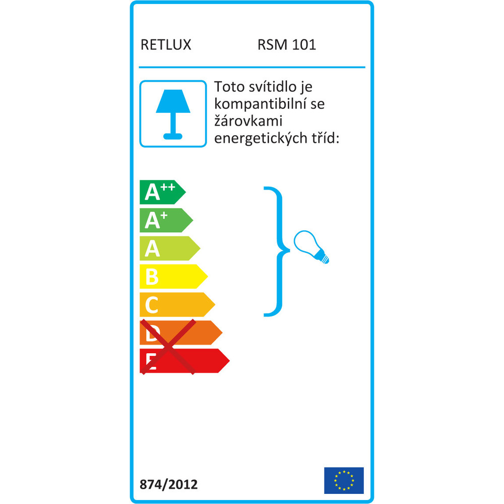 RSM 101 přisaz. svít. bez zdroje RETLUX