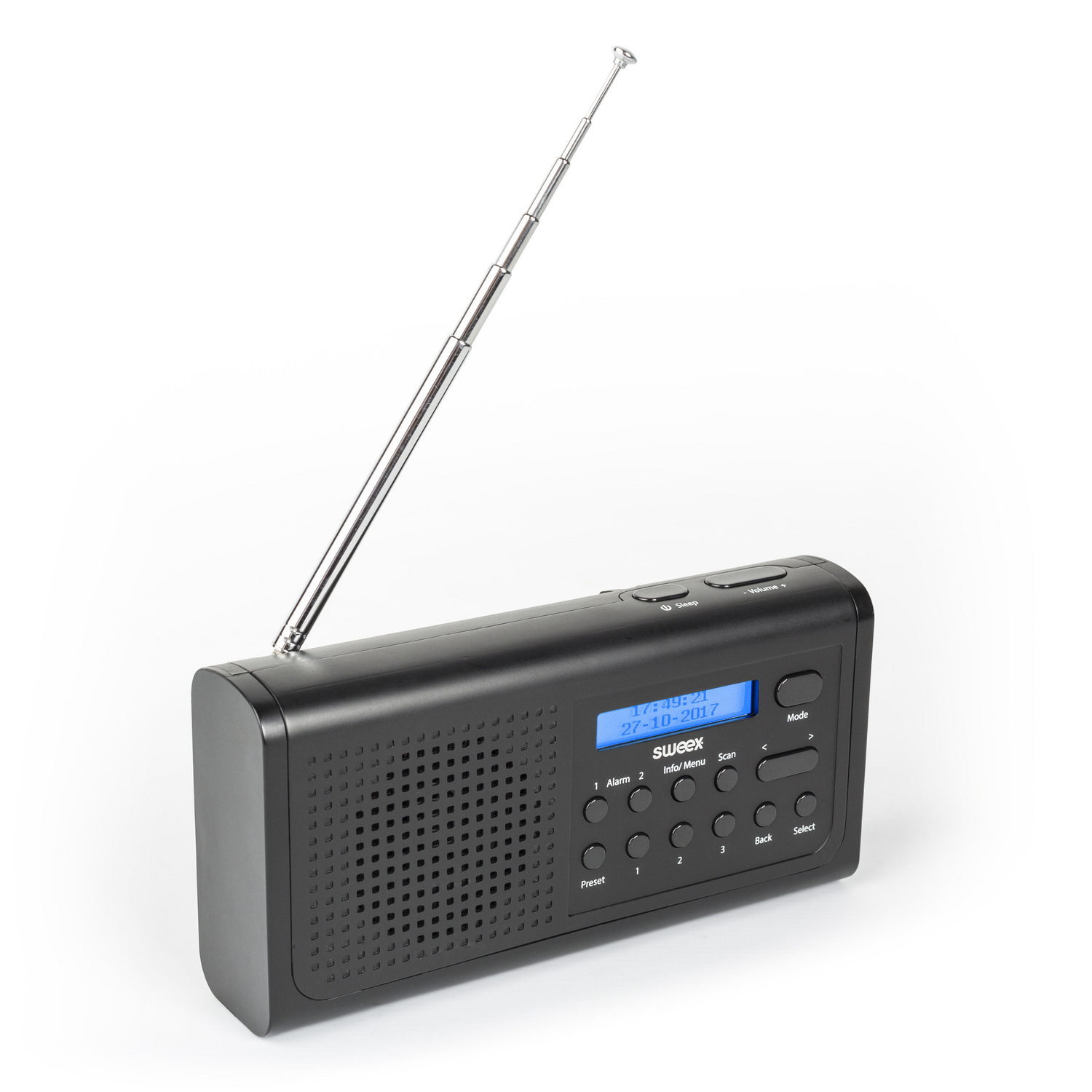 Přenosné DAB+ Rádio DAB+ / FM Černá