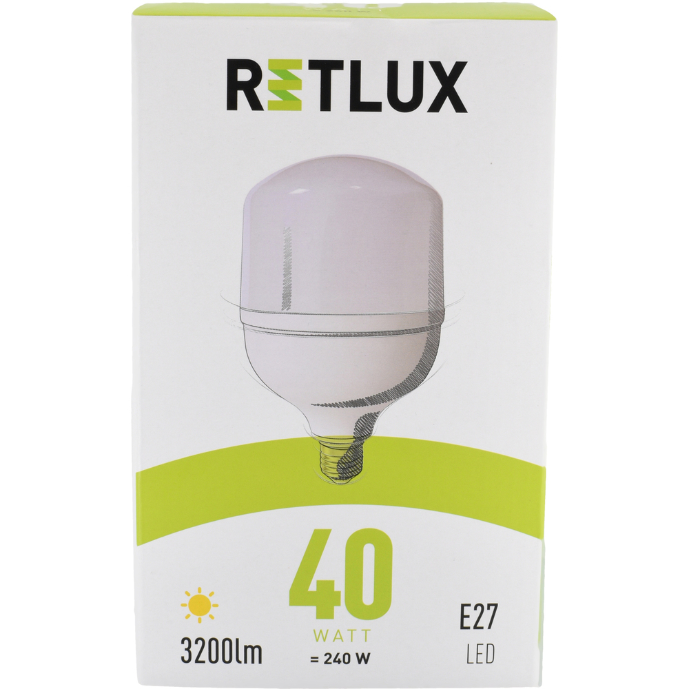 RLL 322 T120 E27 žárovka 40W WW RETLUX