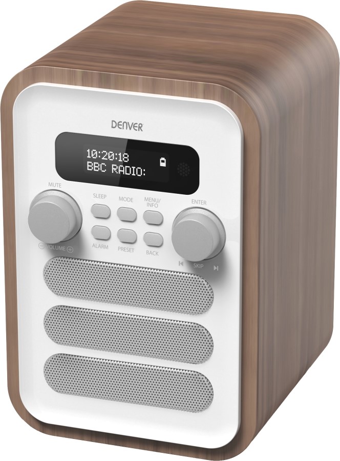 Denver DAB-48WHITE - rádio DAB+/FM/Bluetooth