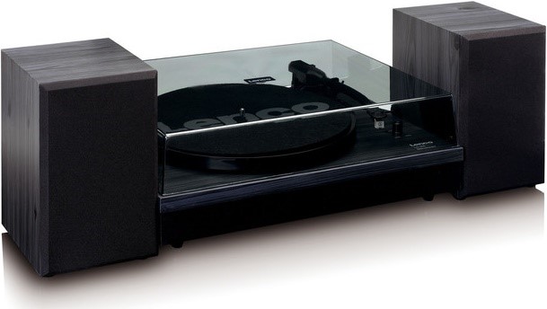 Lenco LS 300 - black, Gramofon se samostatnými reproduktory