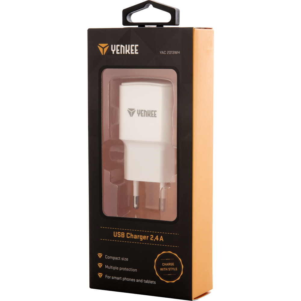 YAC 2013WH USB Nabíječka 2400mA YENKEE