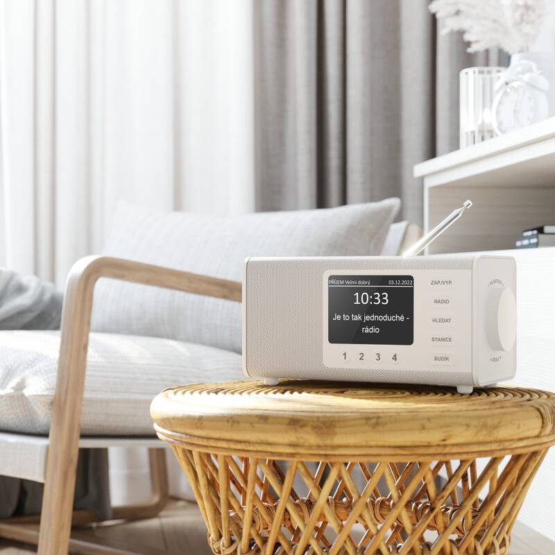 Hama digitální rádio DR1000, FM/DAB/DAB+, bílé