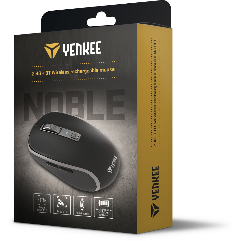 YMS 2085BK Dual mode WL myš NOBLE