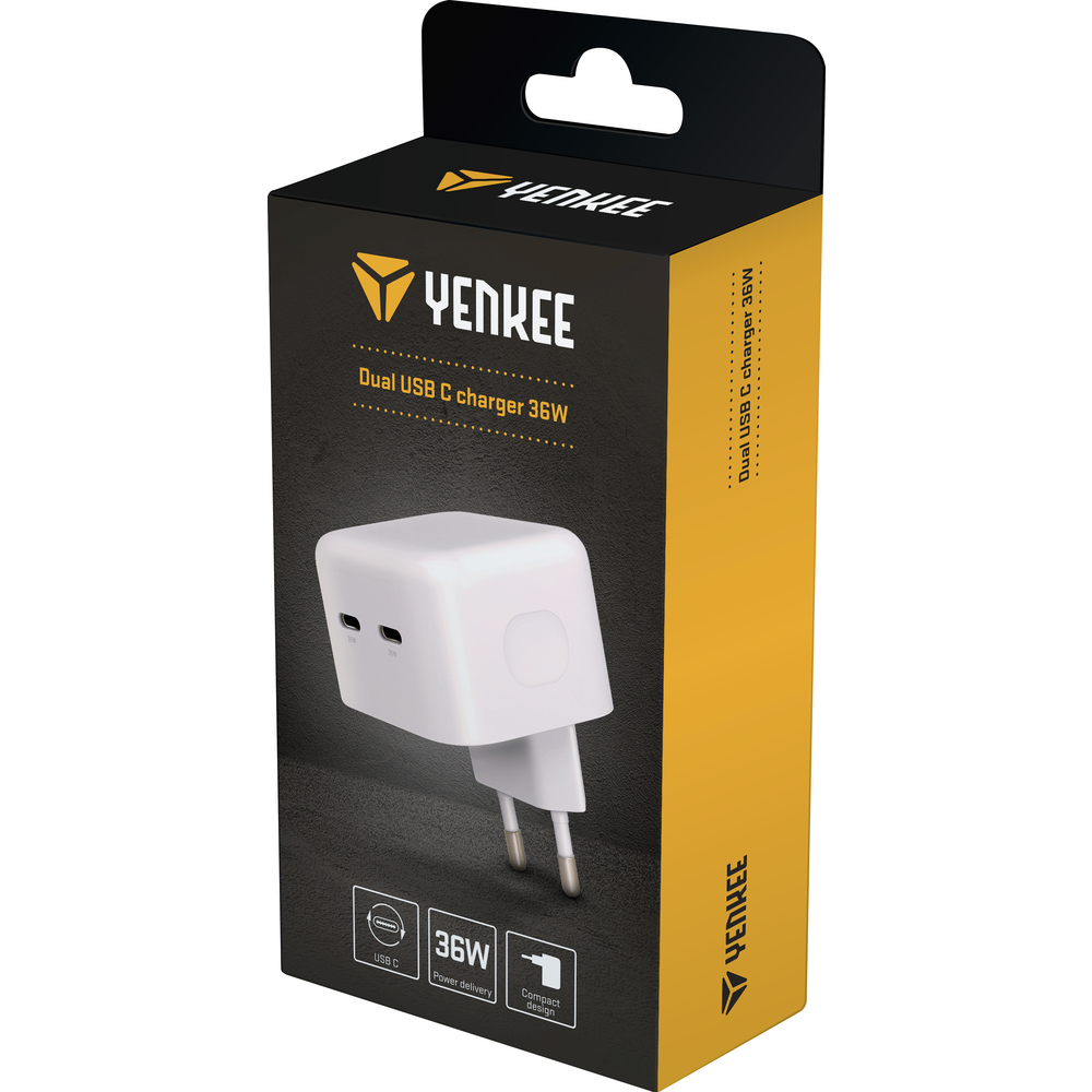 YAC 2133 Dual USB C nabíječka 36WYENKEE