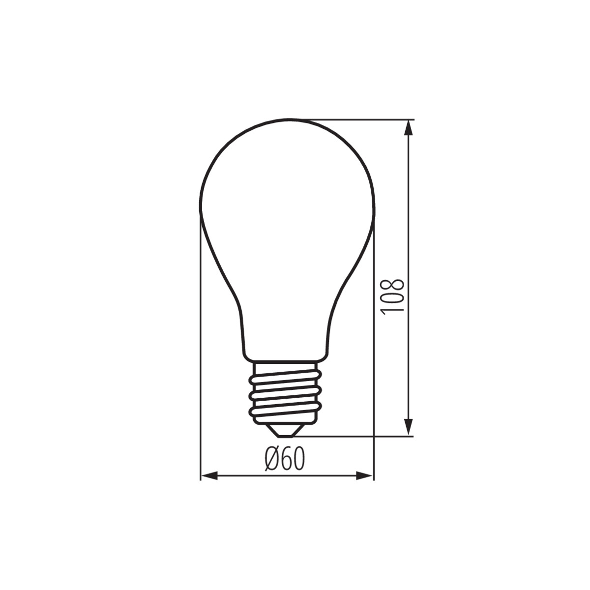 XLED EX A60 3,8W-WW Světelný zdroj LED