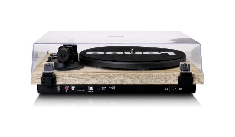 Lenco LBT-188 (PI) Brown/Wood Hi-Fi gramofon, kovový talíř, raménko s anti-skatingem
