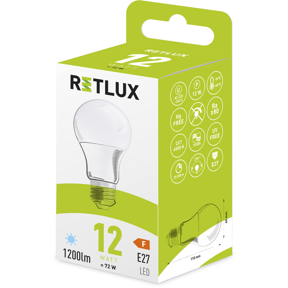 RLL 408 A60 E27 bulb 12W DL  