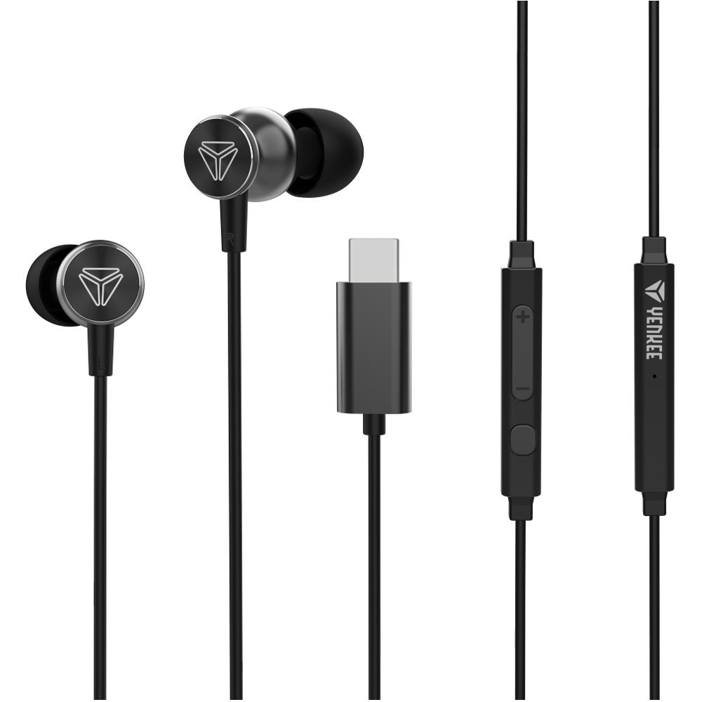 YHP 505BK USB-C sluchátka s mik. YENKEE Sluchátka