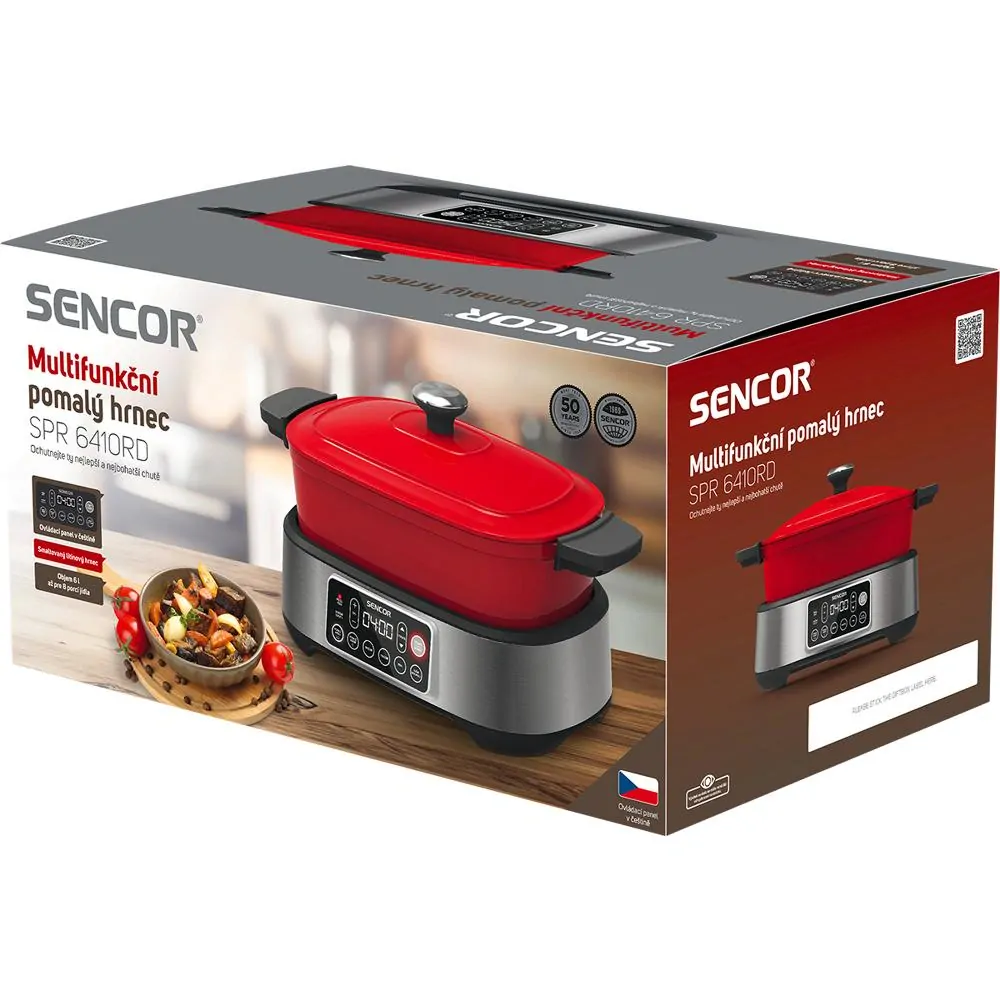 SPR 6410RD-CZE2 Pomalý hrnec SENCOR Multifunkční hrnec