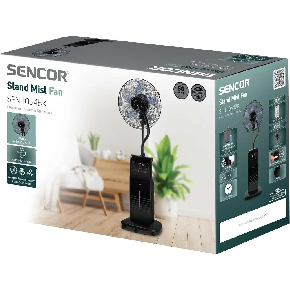 SFN 1054BK ochlazovač vzduchu SENCOR Ventilátor stojanový