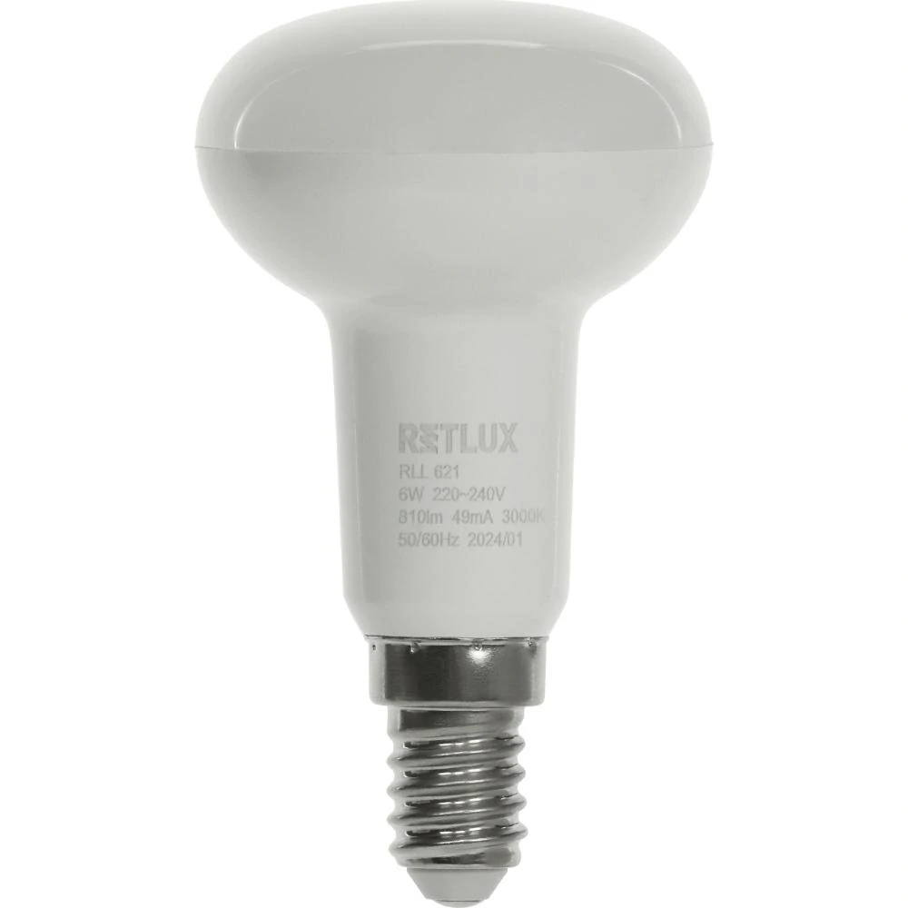 RLL 621 R50 E14 Spot 6W WW D RETLUX LED žárovka reflektorová