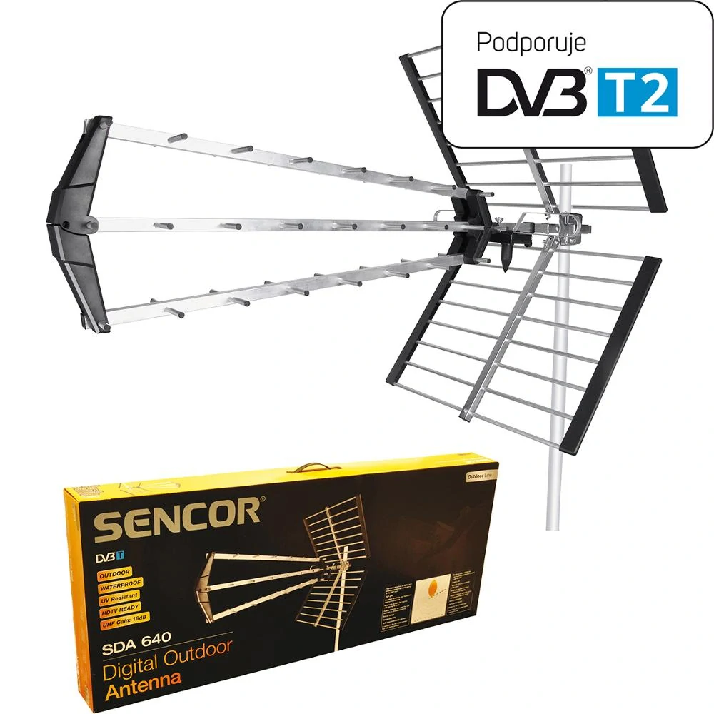 SDA-640 5G DVB-T2 ANTÉNA VENKOVNÍ