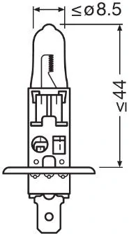 Žárovka Osram H1, Night Breaker Laser Next Gen. 64150NL-2HB