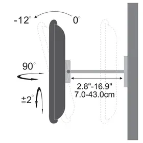 SHO 2051 SLIM DRŽÁK LCD 40-65'' STELL