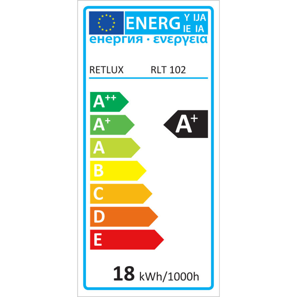 RLT 102 LED trubice 120cm 18W CW RETLUX
