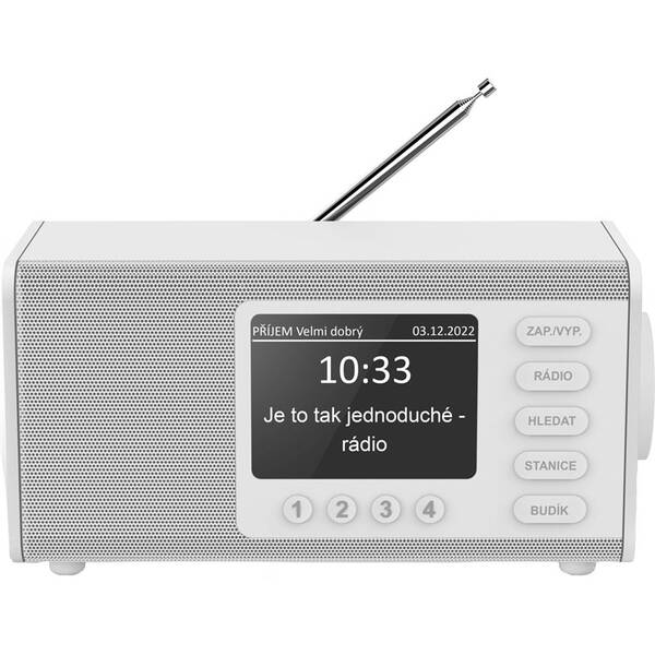 Hama digitální rádio DR1000, FM/DAB/DAB+, bílé