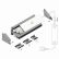 AL profil FKU90 G/UX pro LED, bez plexi, 2m, elox