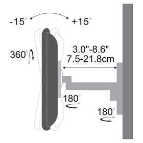 SHO 1161 VÝSUV.DRŽÁK LCD 13-32'' STELL