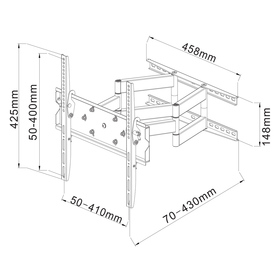 SHO 2050 SLIM DRŽÁK LCD 23-42'' STELL