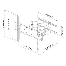 SHO 2051 SLIM DRŽÁK LCD 40-65'' STELL