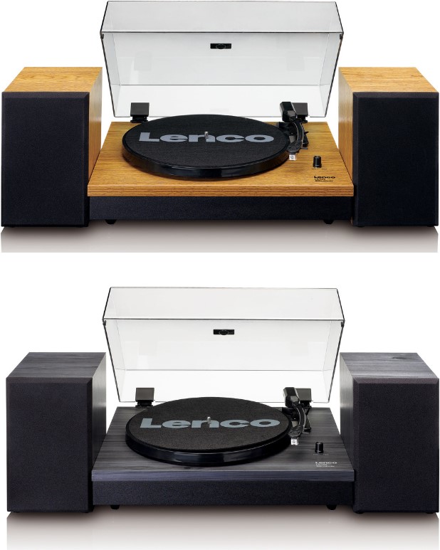 Lenco LS 300 - wood, Gramofon se samostatnými reproduktory