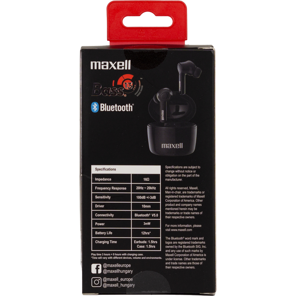304489 BASS SYNC TWS EARBUDS MIC MAXELL