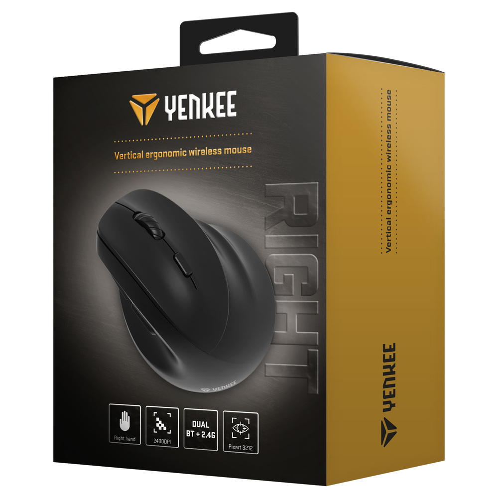 YMS 5060R Myš WL vertical RIGHT YENKEE