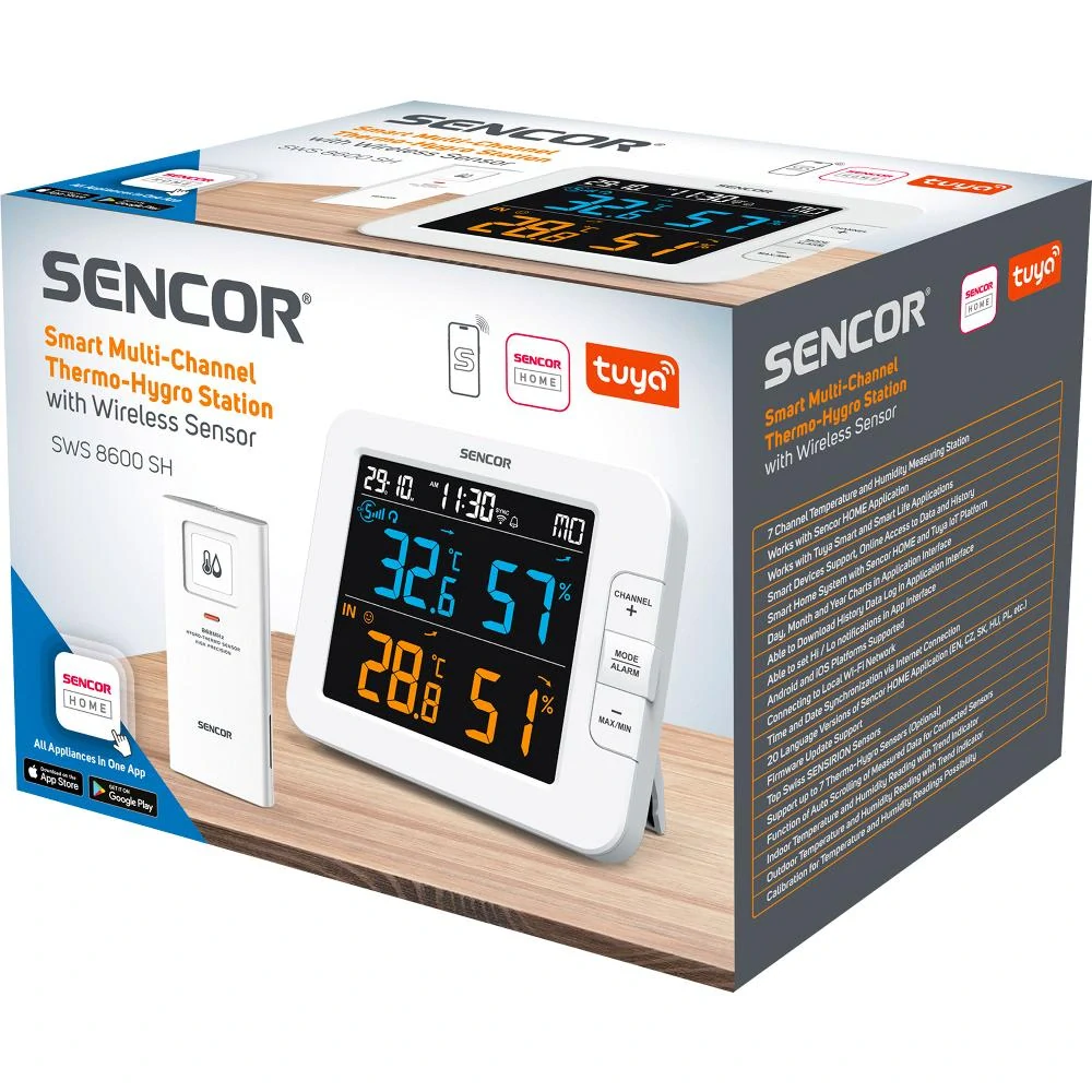 SWS 8600 SH MĚŘÍCÍ STANICE SENCOR Meteostanice