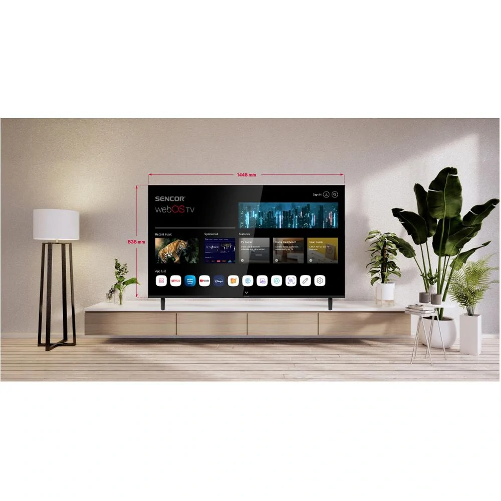 SLE 65US803B WEBOS SMART TV SENCOR