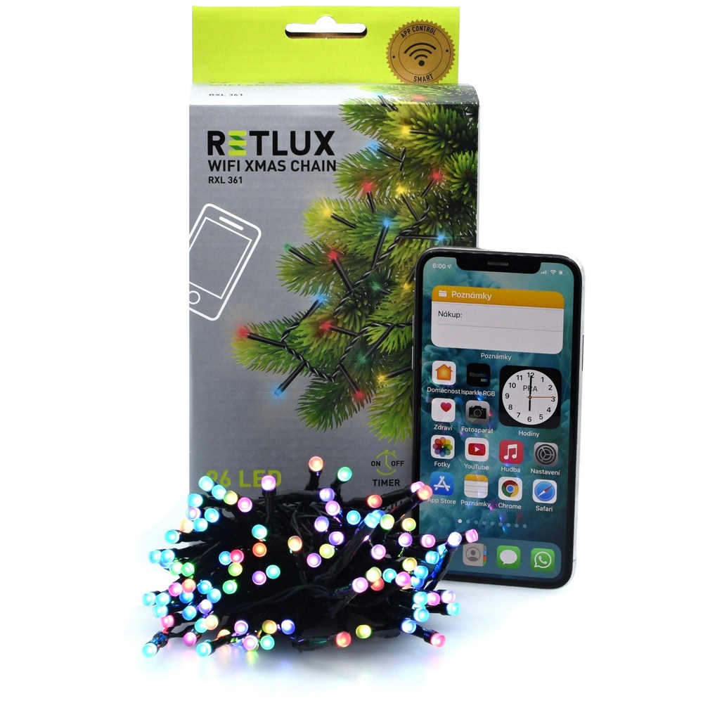 RXL 361 smart řetěz 96LED RGBW RETLUX
