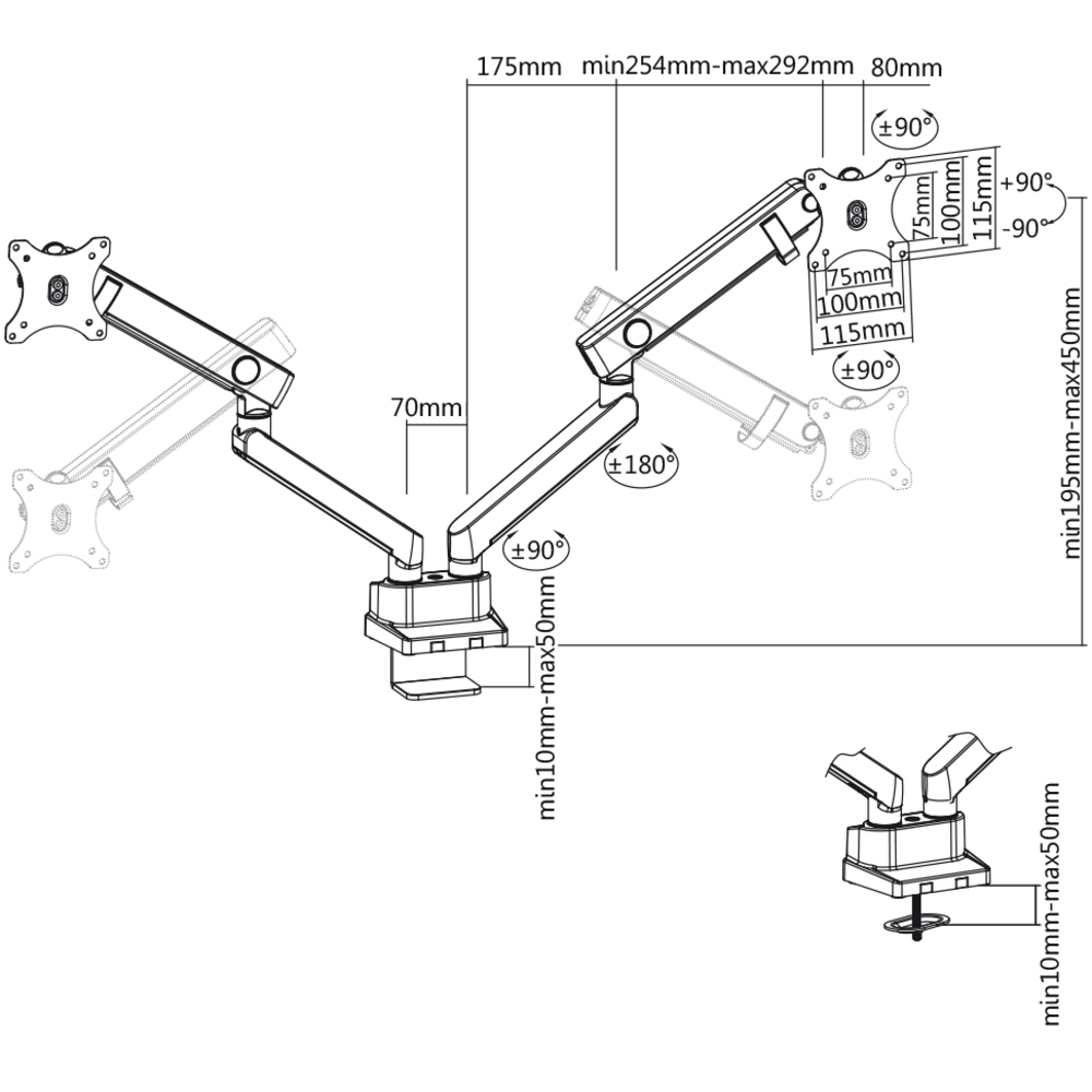 SOS 2021 DRŽÁK MONIT. DUAL STELL
